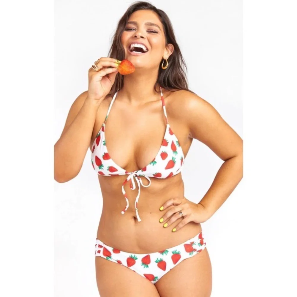 NWT Show Me Your MuMu Beach Club Bottom Strawberry Fields L - Picture 5 of 6